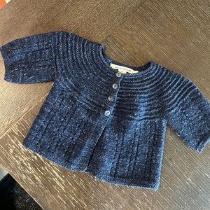Misha & Puff Layette Pram Navy Cardigan size 12-18 months